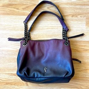 Simply Vera burgundy to black ombré shoulder bag EXCELLENT CONDITION!